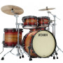 Tama 1B-ME42TZUSLR Starclassic Maple Exotic Shell Kit 4pcs - Ruby Pacific Walnut Burst/Smoked Black Nickel HW