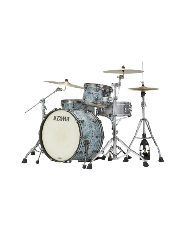 Tama 1B-MR32CZUSSL Starclassic Maple Duracover Wrap Shell Kit 3 pcs - Sky Blue Swirl/Smoked Black Nickel HW