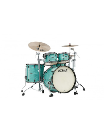 Tama 1B-MR42TZUSSG Starclassic Maple Shell Kit 4 teilig - Surf Green Silk/Smoked Black Nickel Hardware