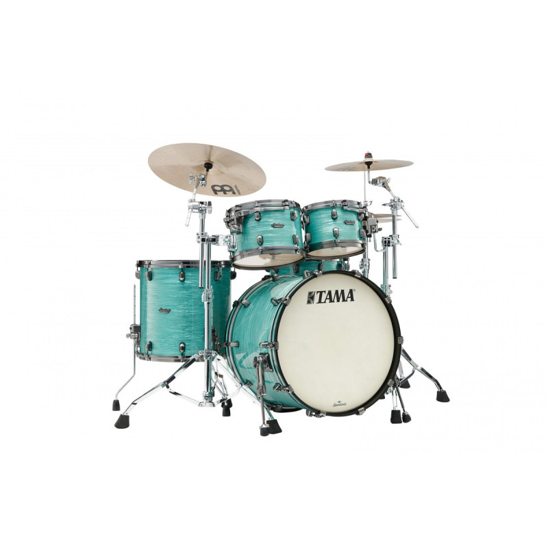 Tama 1B-MR42TZUSSG Starclassic Maple Shell Kit 4 teilig - Surf Green Silk/Smoked Black Nickel Hardware
