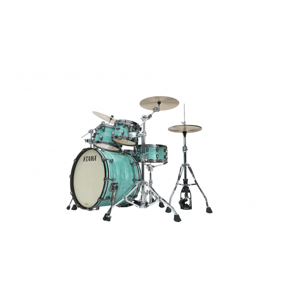 Tama 1B-MR42TZUSSG Starclassic Maple Shell Kit 4 teilig - Surf Green Silk/Smoked Black Nickel Hardware