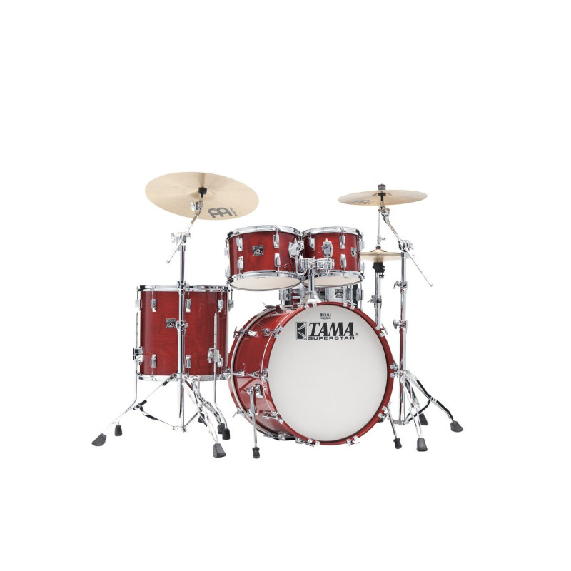 Tama 1B-SU42RS-CHW 50th Anniversary Superstar Shell Kit 4 pcs - Cherry Wine/Chrome HW