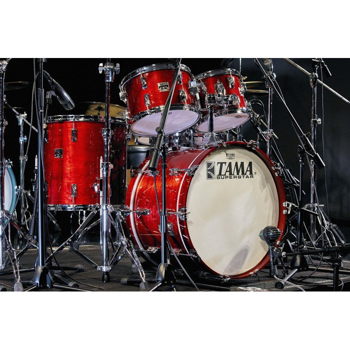 Tama 1B-SU42RS-CHW 50th Anniversary Superstar Shell Kit 4 pcs - Cherry Wine/Chrome HW