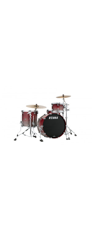Tama WBS32RZS-SGF Starclassic Lacquer Walnut/Birch Shell Kit 3 pcs. - Satin Burgundy Fade/Chrom Hardware