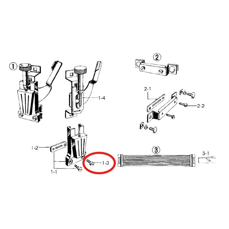 Tama 6340-3 Strap Hold Screw for 6340 Upright Snare Strainer & Butt