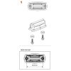 Tama 6371N Snare drum lug for MASTERCRAFT Bell Brass