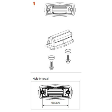 Tama 6371N Snare drum lug for MASTERCRAFT Bell Brass