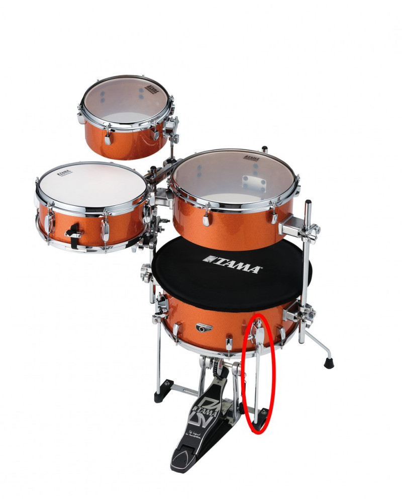 Tama 6573CJIP Bass Drum Spur for Cocktail-JAM - straight