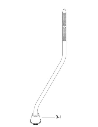 Tama 6573CJP Bass Drum Spur for Cocktail-JAM - angled