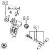 Tama 736-BH Boom Holder Set for MS736RBK/MS737BK/MS736BK/MS736LBK