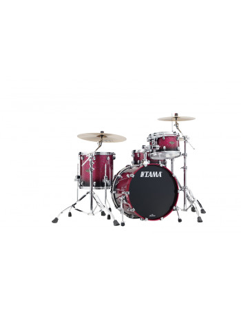 Tama WBS30RS-MDR Starclassic Walnut/Birch Lacquer Shell Kit 3 pcs - Molten Raspberry Fade/Chrome HW