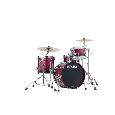 Tama WBS30RS-MDR Starclassic Walnut/Birch Lacquer Shell Kit 3 pcs - Molten Raspberry Fade/Chrome HW