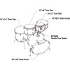 Tama CL52KR-PGLP Superstar Classic Drum Set 5pcs - Gloss Lacebark Pine Fade/Chrome HW + SM5W Hardware Kit