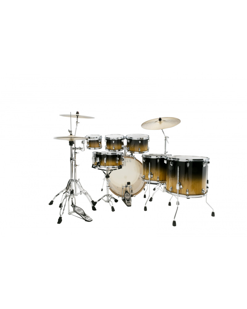 Tama CL72R-PGLP Superstar Classic Drum Set 7 pcs - Gloss Lacebark Pine Fade/Chrome HW + SM5W Hardware Kit