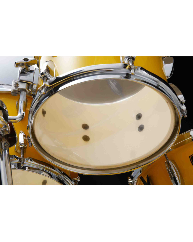 Tama IP58H6W-ELY Imperialstar Drum Set 5 pcs - Electric Yellow/Chrome HW + MEINL Cymbals HCS Cymbal Kit/Stage Master Double-Braced Hardware Kit