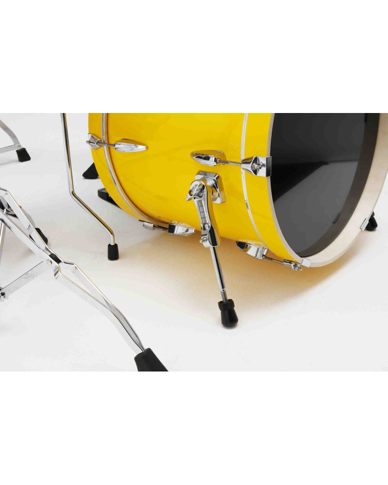 Tama IP58H6W-ELY Imperialstar Drum Set 5 pcs - Electric Yellow/Chrome HW + MEINL Cymbals HCS Cymbal Kit/Stage Master Double-Braced Hardware Kit