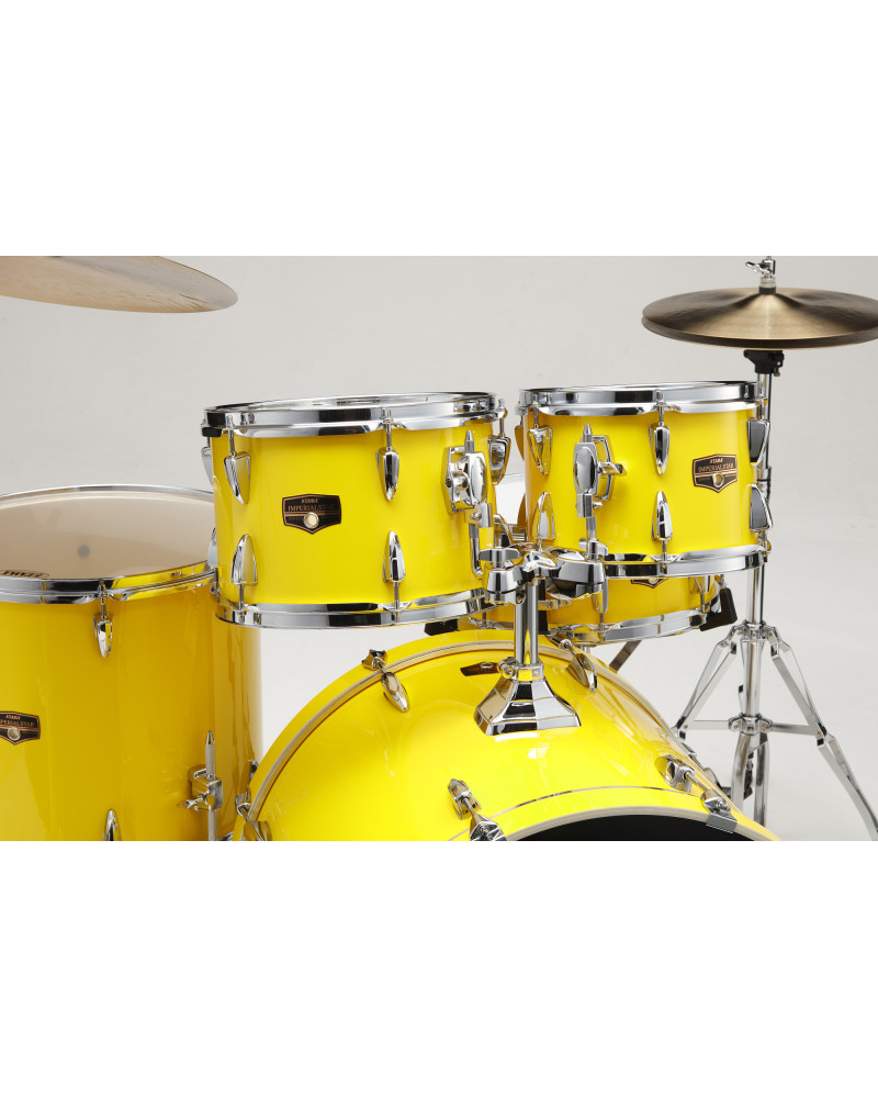 Tama IP62H6W-ELY Imperialstar Drum Set 5 pcs - Electric Yellow/Chrome HW + MEINL Cymbals HCS Cymbal Kit/Stage Master Double-Braced Hardware Kit
