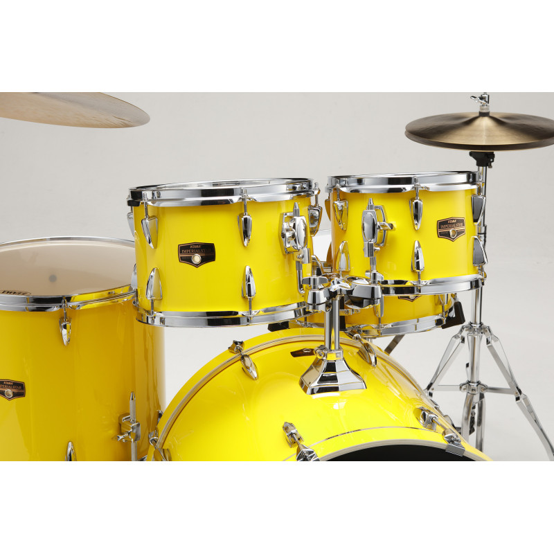 Tama IP62H6W-ELY Imperialstar Drum Set 5 pcs - Electric Yellow/Chrome HW + MEINL Cymbals HCS Cymbal Kit/Stage Master Double-Braced Hardware Kit