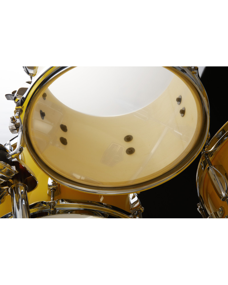 Tama IP62H6W-ELY Imperialstar Drum Set 5 pcs - Electric Yellow/Chrome HW + MEINL Cymbals HCS Cymbal Kit/Stage Master Double-Braced Hardware Kit