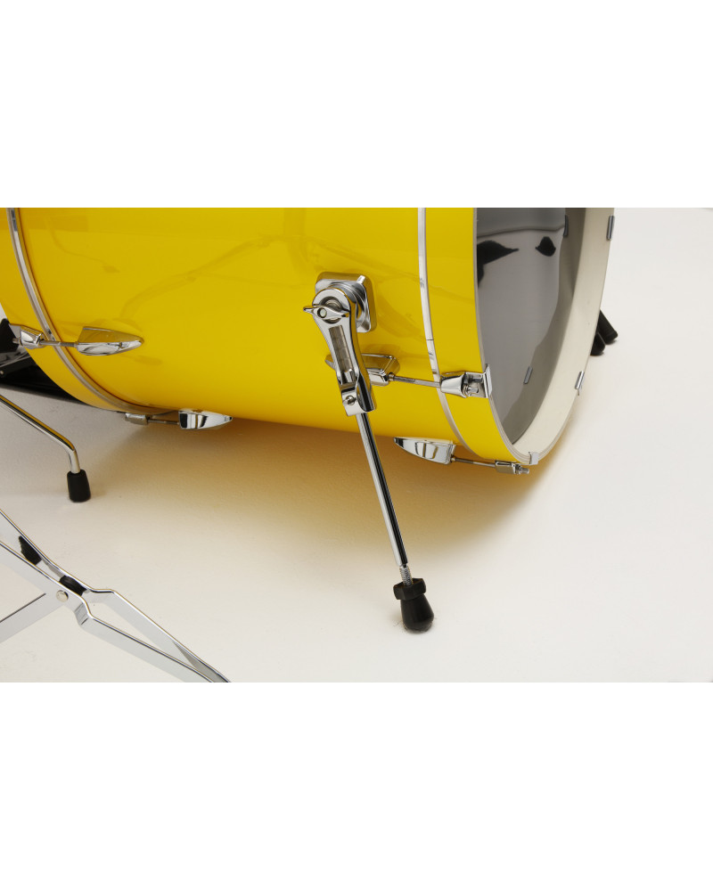 Tama IP62H6W-ELY Imperialstar Drum Set 5 pcs - Electric Yellow/Chrome HW + MEINL Cymbals HCS Cymbal Kit/Stage Master Double-Braced Hardware Kit