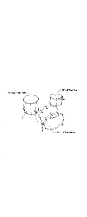 Tama ME32CZBS-VTBV Starclassic Maple Exotic Shell Kit 3 pcs - Tobacco Sunburst Movingui/Black Nickel HW