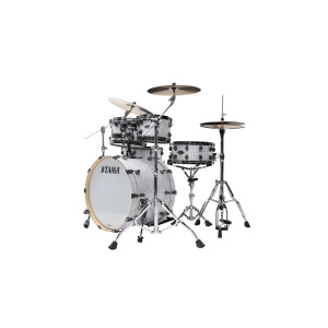 Tama WBR42TBNS-WPL Starclassic Walnut/Birch Duracover Wrap Shell Kit 4 pcs - White Pearl/Black Nickel HW