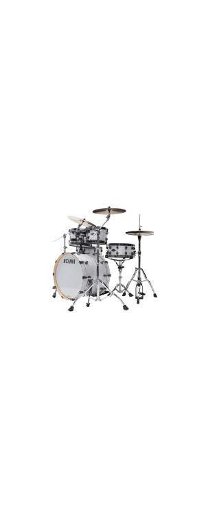 Tama WBR42TBNS-WPL Starclassic Walnut/Birch Duracover Wrap Shell Kit 4 pcs - White Pearl/Black Nickel HW