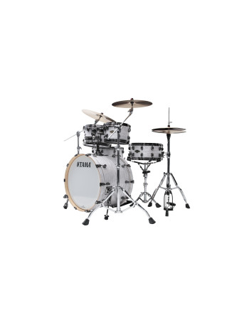 Tama WBR42TBNS-WPL Starclassic Walnut/Birch Duracover Wrap Shell Kit 4 pcs - White Pearl/Black Nickel HW