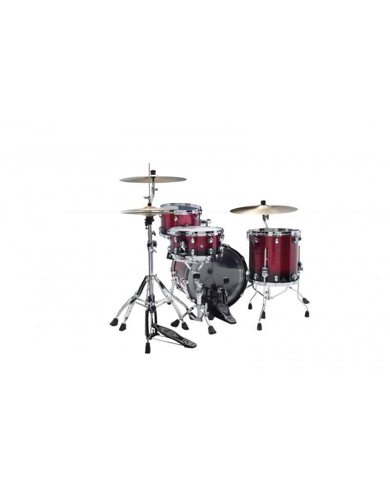 Tama WBS30RS-MDR Starclassic Walnut/Birch Lacquer Shell Kit 3 pcs - Molten Raspberry Fade/Chrome HW
