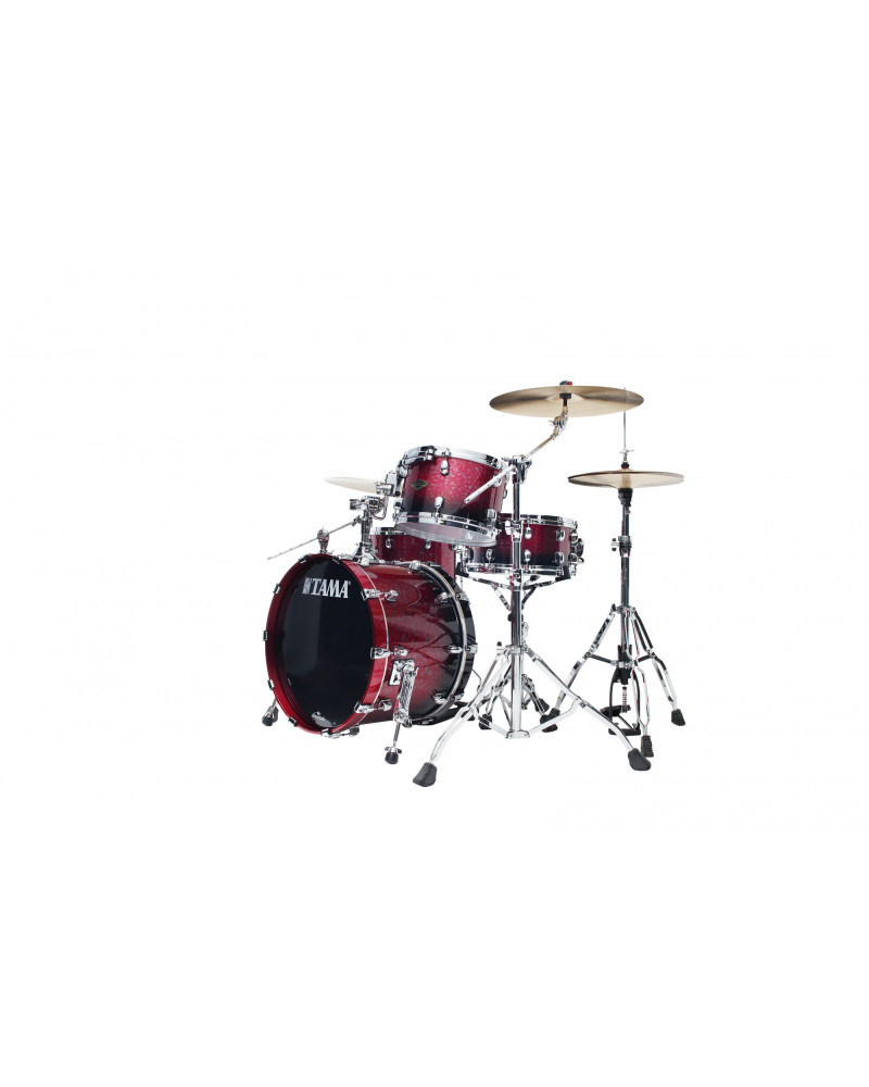 Tama WBS30RS-MDR Starclassic Walnut/Birch Lacquer Shell Kit 3 pcs - Molten Raspberry Fade/Chrome HW
