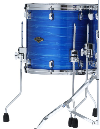 Tama WBSF14A-LOR Starclassic Walnut/Birch Lacquer Floor Tom 14" x 12" - Lacquer Ocean Blue Ripple/Chrome HW
