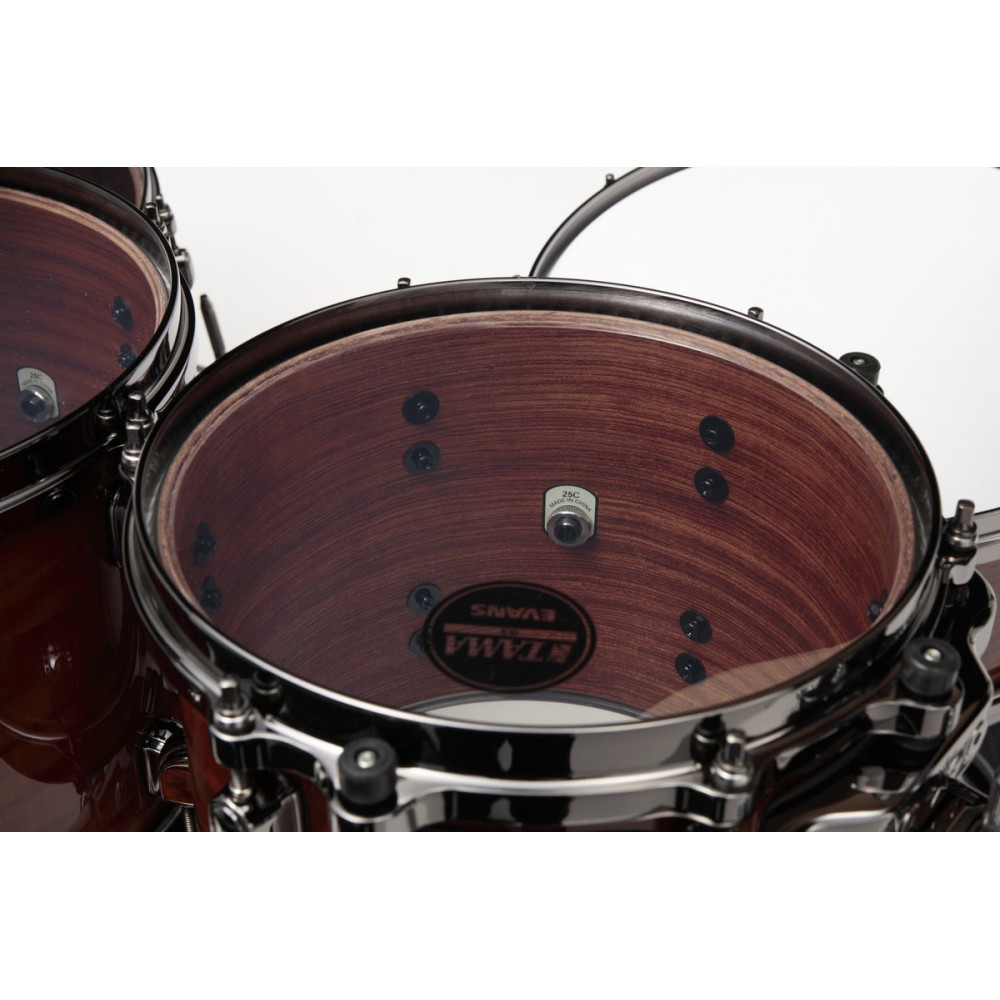 Tama BE52ZBAS-GAC Starclassic Bubinga Shell Kit 5 pcs - Gloss African Cherry/Black Nickel HW