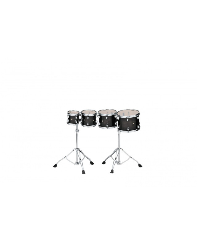 Tama CCLT4H-TPB High-Pitched Concert Tom Set 4 pcs. - Transparent Black Burst/Chrome HW