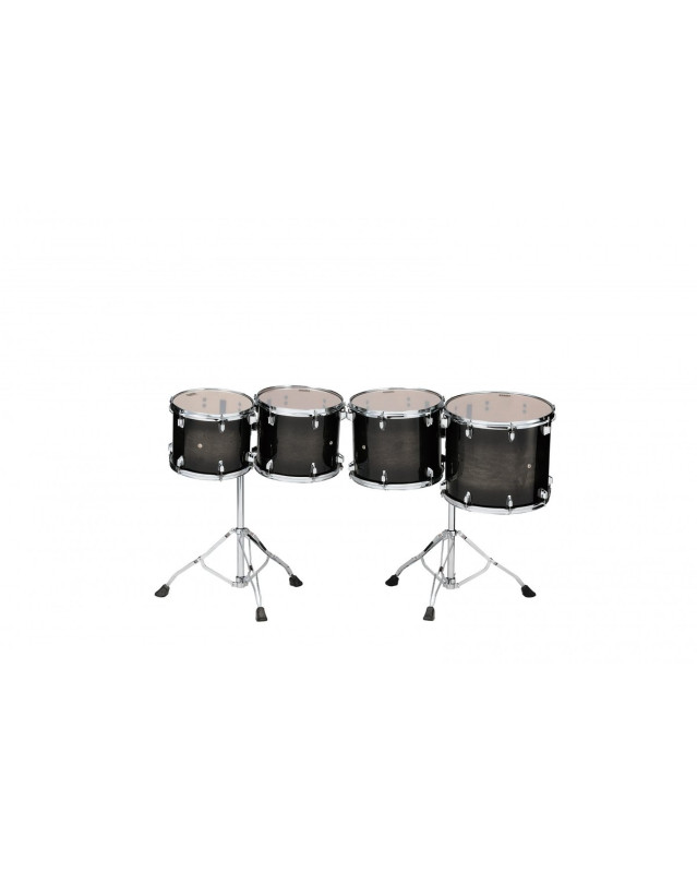 Tama CCLT4L-TPB Low-Pitched Concert Tom Set 4 pcs. - Transparent Black Burst/Chrome HW
