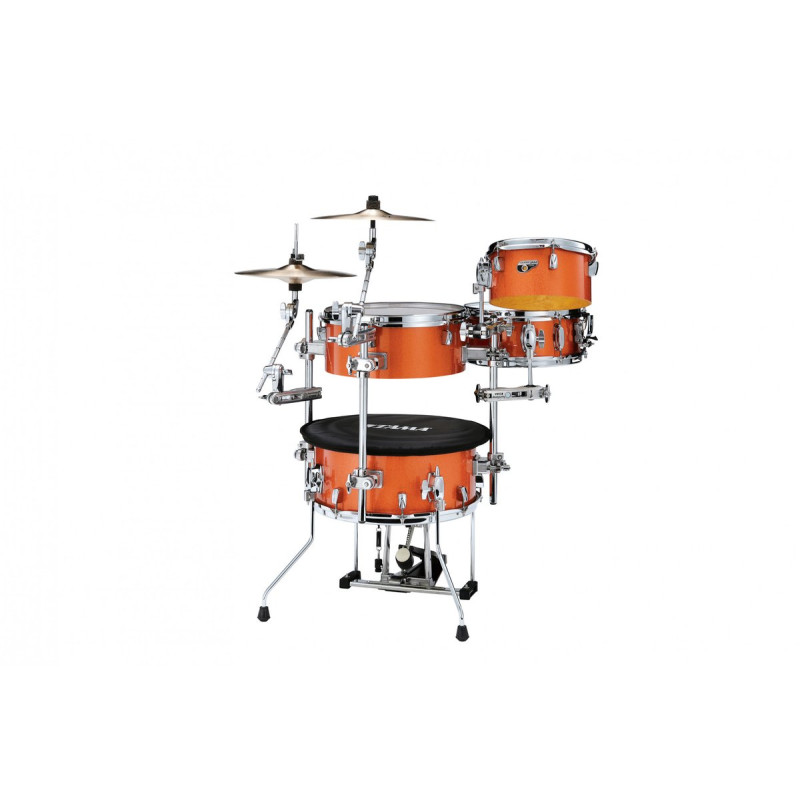 Tama CJB46C-BOS Cocktail-Jam Drum Set 4 pcs - Bright Orange Sparkle/Chrome HW + Bag