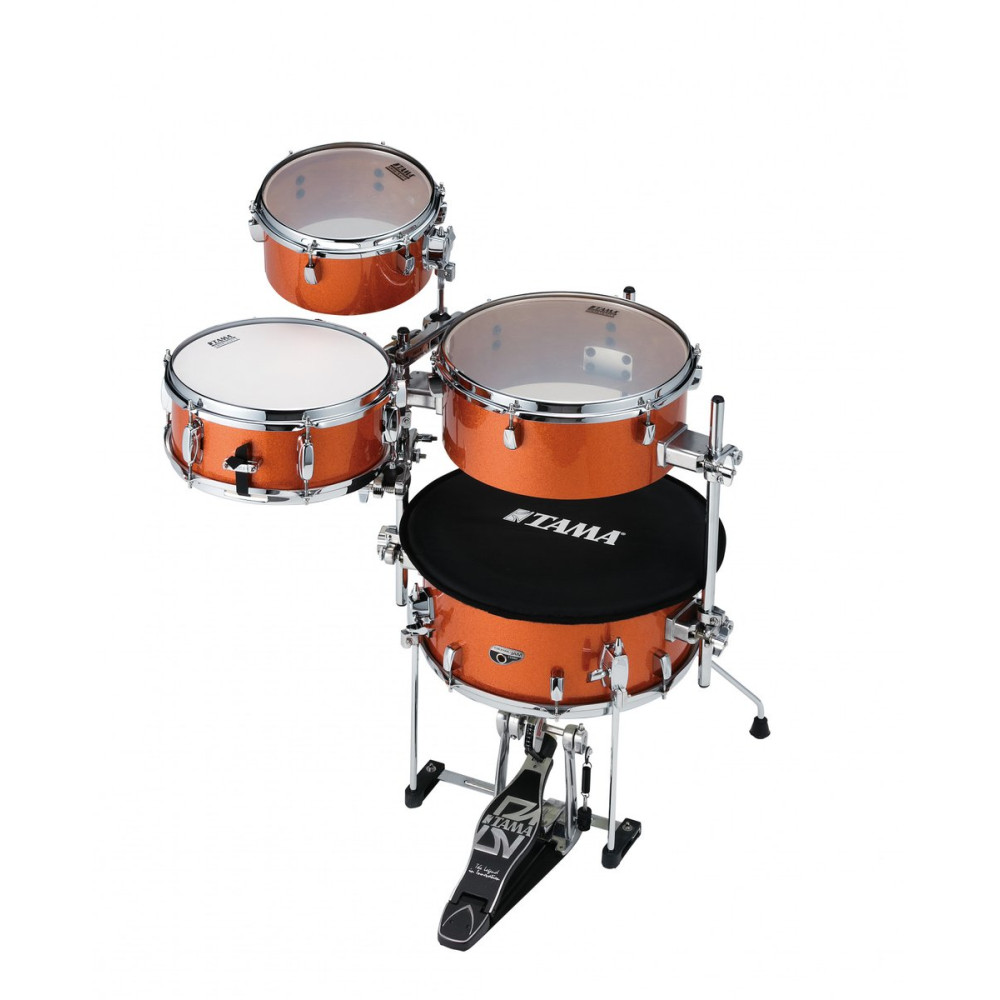 Tama CJB46C-BOS Cocktail-Jam Drum Set 4 pcs - Bright Orange Sparkle/Chrome HW + Bag