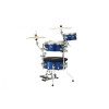 Tama CJB46C-ISP Cocktail-Jam Drum Set 4 pcs - Indigo Sparkle/Chrome HW + Bag