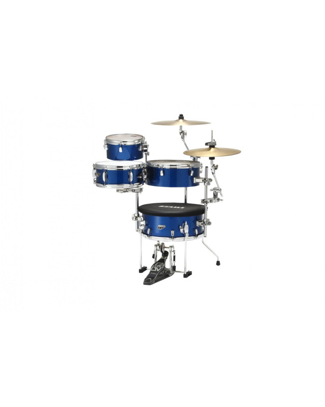 Tama CJB46C-ISP Cocktail-Jam Drum Set 4 pcs - Indigo Sparkle/Chrome HW + Bag