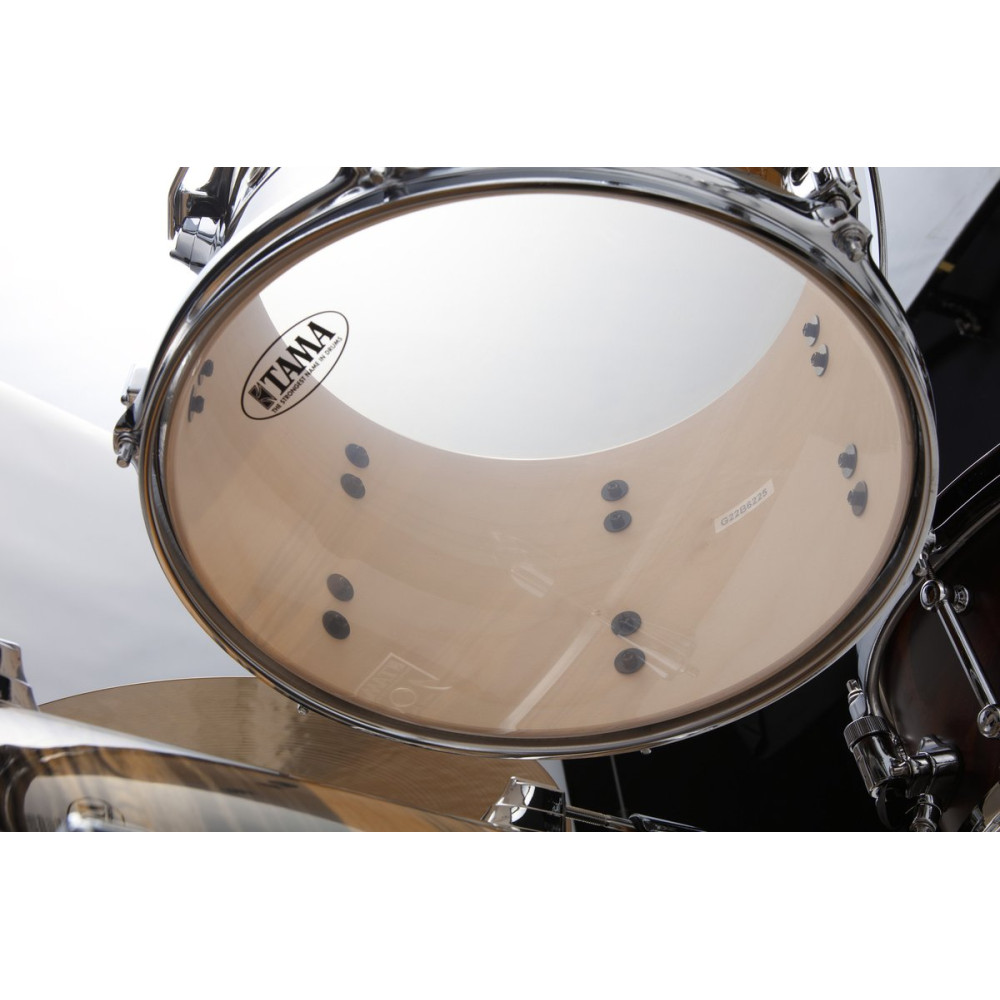 Tama CK32RZ-NET Superstar Classic Drum Set 3 pcs - Natural Ebony Tiger Wrap/Chrome HW + SM5W Hardware Kit