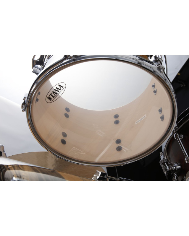 Tama CK32RZ-NET Superstar Classic Drum Set 3 pcs - Natural Ebony Tiger Wrap/Chrome HW + SM5W Hardware Kit