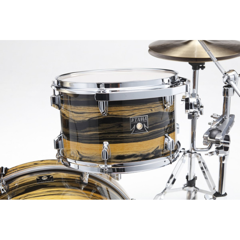 Tama CK32RZS-NET Superstar Classic Shell Kit 3 pcs - Natural Ebony Tiger Wrap/Chrome HW