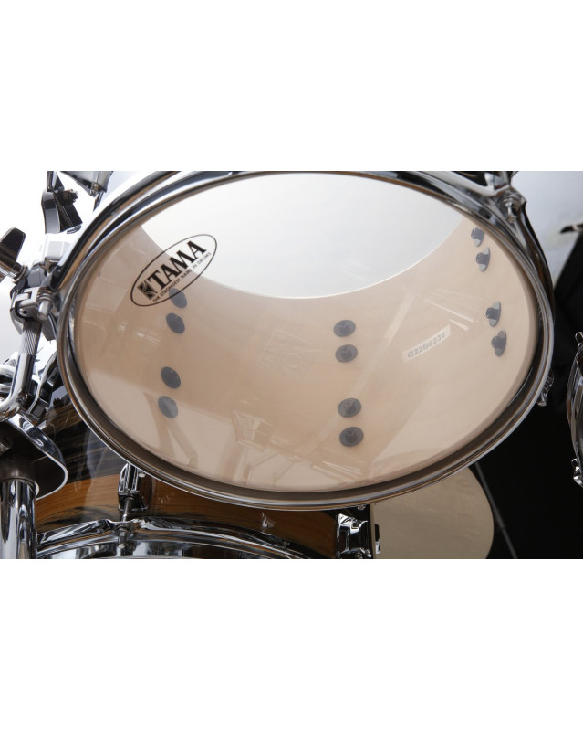 Tama CK50R-NET Superstar Classic Drum Set 5 pcs - Natural Ebony Tiger Wrap/Chrome HW + SM5W Hardware Kit