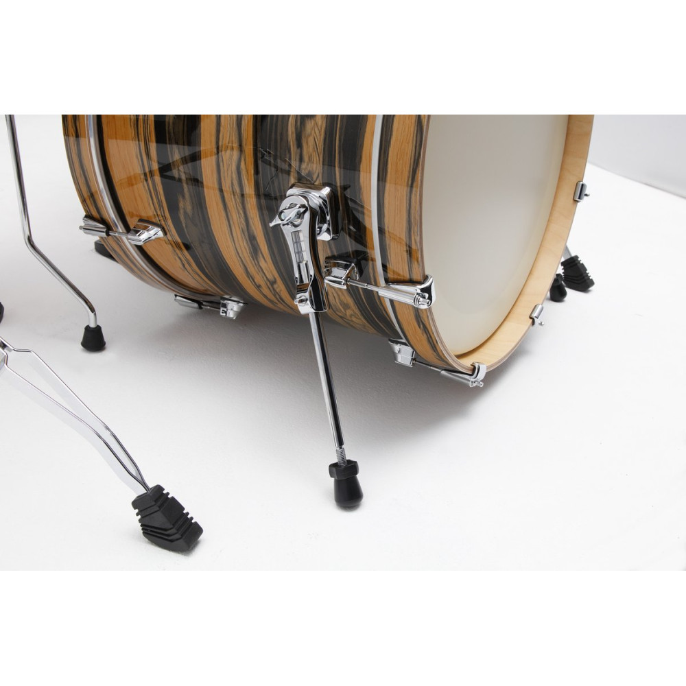 Tama CK50RS-NET Superstar Classic Shell Kit 5 pcs - Natural Ebony Tiger Wrap/Chrome HW
