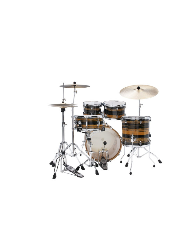 Tama CK50RS-NET Superstar Classic Shell Kit 5 pcs - Natural Ebony Tiger Wrap/Chrome HW