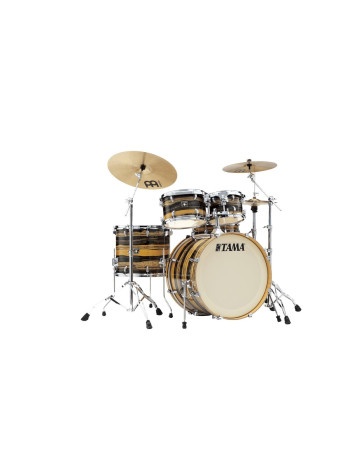 Tama CK52KR-NET Superstar Classic Drum Set 5 pcs - Natural Ebony Tiger Wrap/Chrome HW + SM5W Hardware Kit