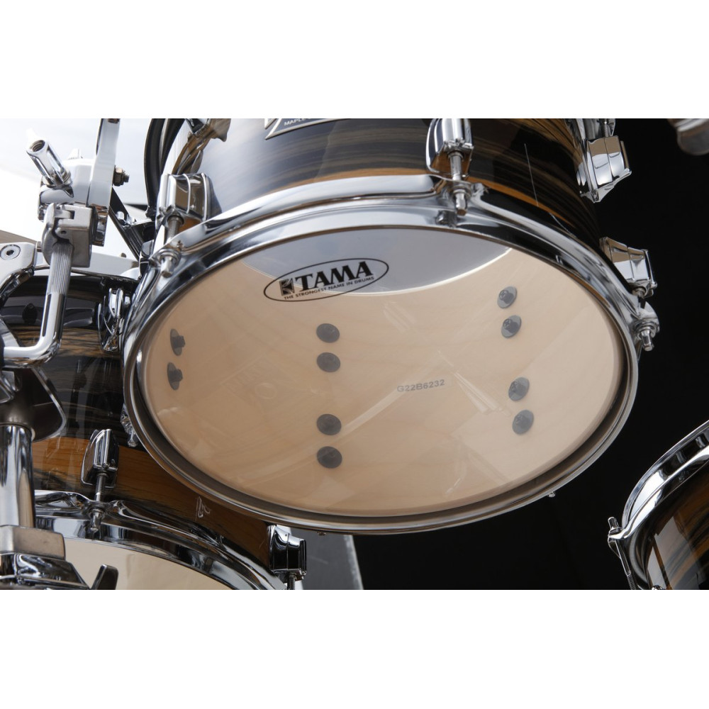Tama CK52KR-NET Superstar Classic Drum Set 5 pcs - Natural Ebony Tiger Wrap/Chrome HW + SM5W Hardware Kit