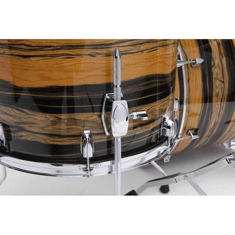 Tama CK52KR-NET Superstar Classic Drum Set 5 pcs - Natural Ebony Tiger Wrap/Chrome HW + SM5W Hardware Kit