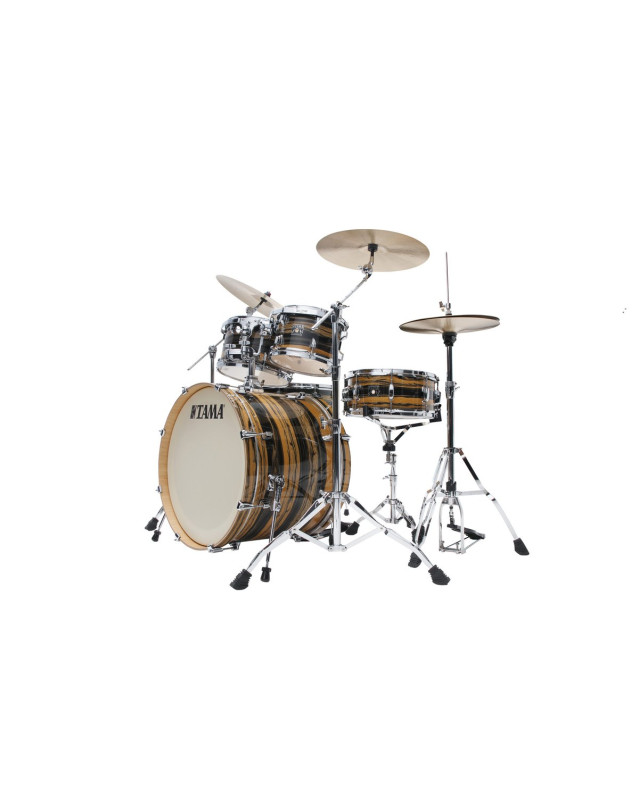 Tama CK52KR-NET Superstar Classic Drum Set 5 pcs - Natural Ebony Tiger Wrap/Chrome HW + SM5W Hardware Kit