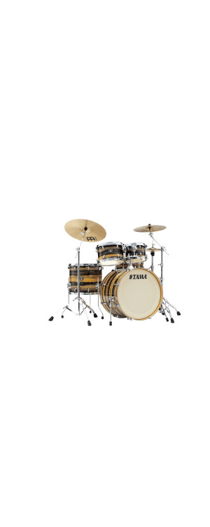 Tama CK52KRS-NET Superstar Classic Shell Kit 5 pcs - Natural Ebony Tiger Wrap/Chrome HW