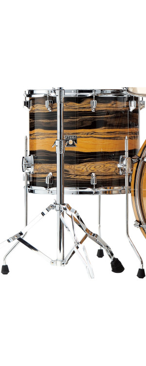 Tama CKF14A-NET Superstar Classic Floor Tom 14 - Natural Ebony Tiger Wrap